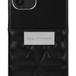 IDEAL OF SWEDEN Θήκη Statement iPhone 12 Mini Quilted Black - Mini Pocket IDSCAW21-I2054-344