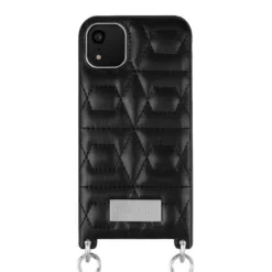 IDEAL OF SWEDEN θήκη λαιμού Statement iPhone 11/XR Quilted Black IDSPNAW21-I1961-340
