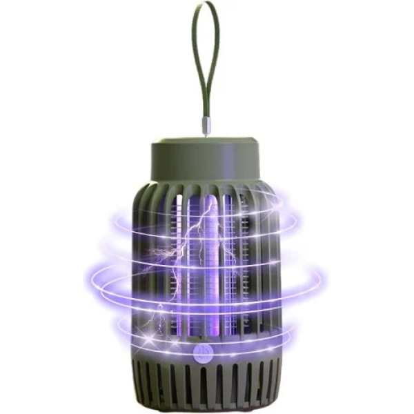 Ηλεκτρική Αντικουνουπική Λάμπα UV 1.5W Hoomei HM-1665 Χακί