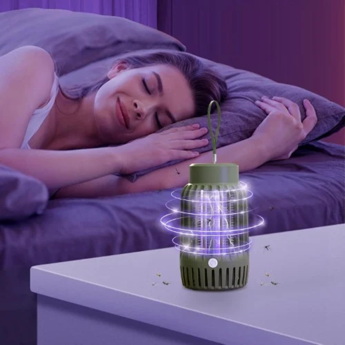 Ηλεκτρική Αντικουνουπική Λάμπα UV 1.5W Hoomei HM-1665 Χακί