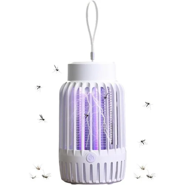 Ηλεκτρική Αντικουνουπική Λάμπα UV 1.5W Hoomei HM-1665 Λευκό