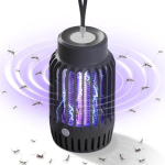 Ηλεκτρική Αντικουνουπική Λάμπα UV 1.5W Hoomei HM-1665G Γκρι