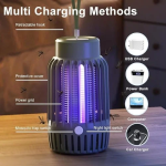 Ηλεκτρική Αντικουνουπική Λάμπα UV 1.5W Hoomei HM-1665G Γκρι