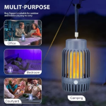 Ηλεκτρική Αντικουνουπική Λάμπα UV 1.5W Hoomei HM-1665G Γκρι
