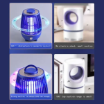 Ηλεκτρική Αντικουνουπική Λάμπα UV 2.4W Μπλε Hoomei HM-1655B