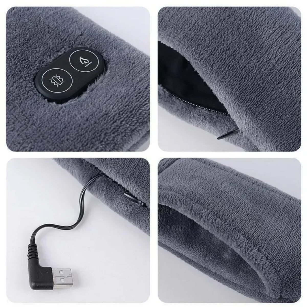 Ηλεκτρικό θερμαινόμενο βελούδινο κασκόλ USB OEM - Image 6