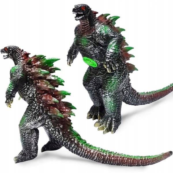Ηλεκτρονική Φιγούρα Godzilla Με Ήχο & Φως 31cm 025-6 Μαύρο/Πράσινο