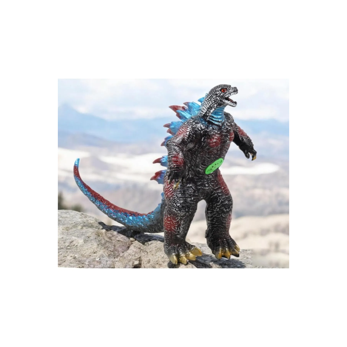 Ηλεκτρονική Φιγούρα Godzilla Με Ήχο & Φως 31cm 025-6 Μαύρο/Πράσινο