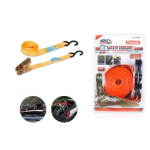 Ιμάντας με Καστάνια και Γάντζο S για Αποσκευές 5m x 25mm 250kg Πορτοκαλί 2000842 - Image 2