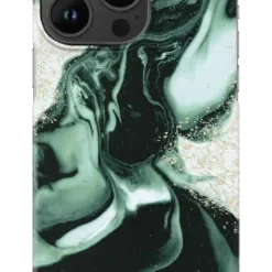 IDEAL OF SWEDEN Θήκη Fashion Case iPhone 14 Pro Max Golden Olive Marble IDFCAW21-I2267P-320