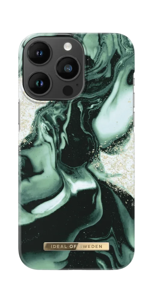 IDEAL OF SWEDEN Θήκη Fashion Case iPhone 14 Pro Max Golden Olive Marble IDFCAW21-I2267P-320