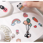 Καπέλο Ηλίου με Ανεμιστήρα & Σχέδιο Γατούλα HR2558 - Ροζ