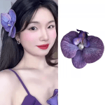 Κλιπ Μαλλιών Ορχιδέα 7.5cm 86050 Μωβ