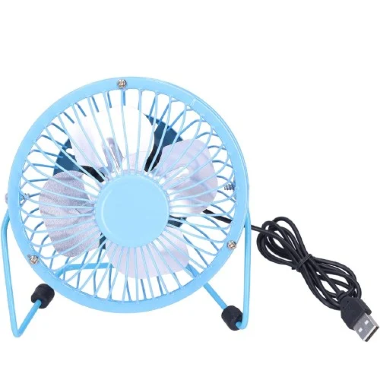 Kmt Style Mini Επιτραπέζιος Ανεμιστήρας USB 14cm 9049573 Γαλάζιο