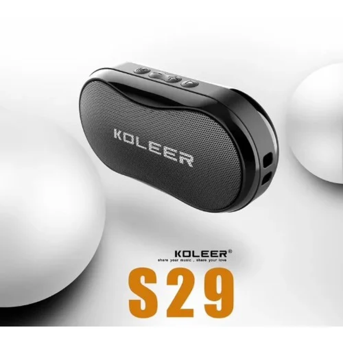 Koleer S-29 Ηχείο Bluetooth 5W με Ραδιόφωνο - Mαύρο