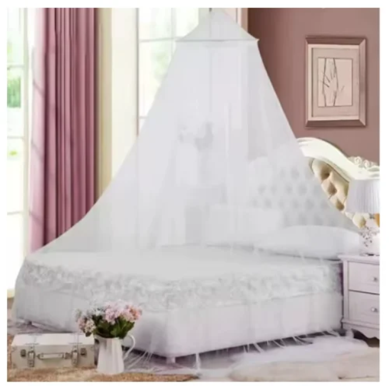 Κουνουπιέρα με Θόλο για Διπλό Κρεβάτι 60x260x800cm Λευκό P1014