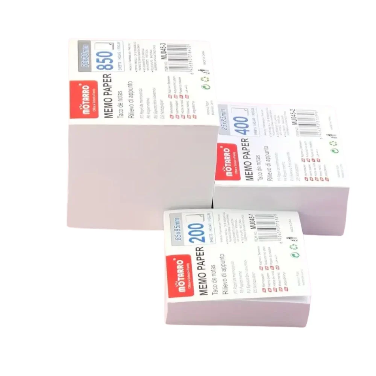 Κύβος Σημειώσεων 85x85mm Λευκό – 400 Φύλλα (1 Τεμάχιο)