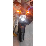 LED Φλας Μοτοσυκλέτας 8mm με Κίτρινο Φωτισμό 12V Πορτοκαλί ΦΙΜΕ Σετ 2 τμχ Kicry 056 Mini