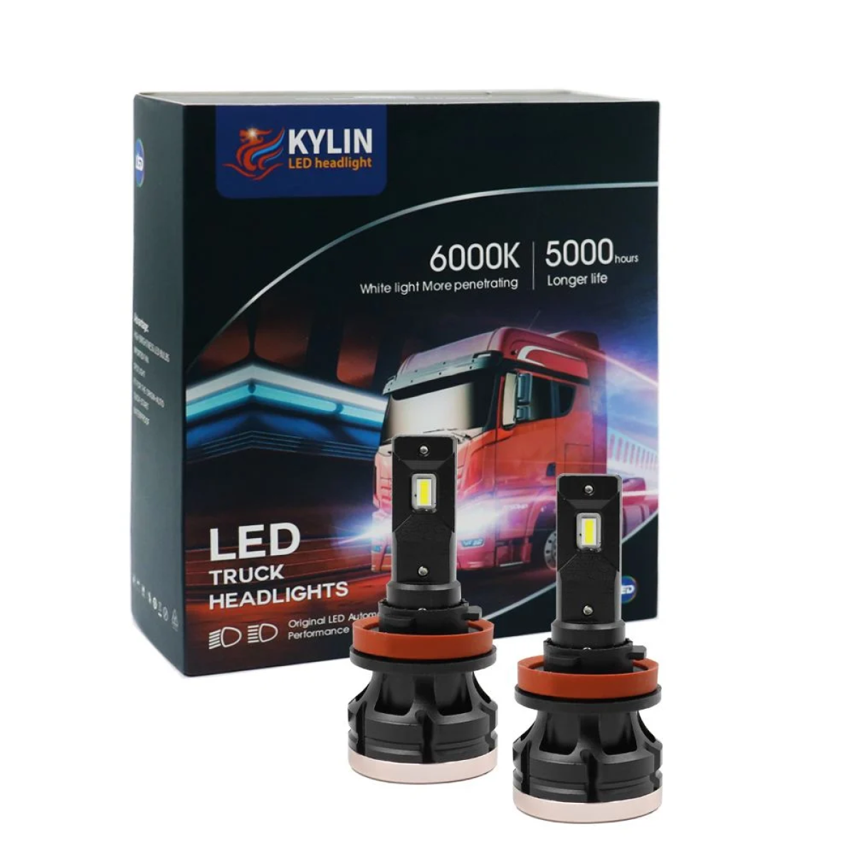 LED Λάμπες Αυτοκινήτου – Φορτηγού H11 12V–24V CANBUS 80W 6500K 8000LM (2x40W) – D9K-H11