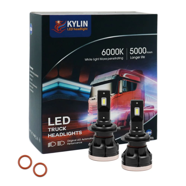Led Λάμπες Αυτοκινήτου – Φορτηγού H7 12V-24V CANBUS 80W 6500K 8000LM 2 X 40W D9K-H7