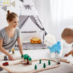 Λούτρινο Σκυλάκι που Περπατάει & Γαβγίζει με Λουράκι - Μπλε