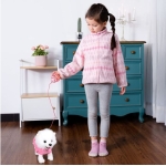 Λούτρινο Σκυλάκι που Περπατάει & Γαβγίζει με Λουράκι - Ροζ