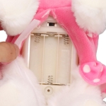 Λούτρινο Σκυλάκι που Περπατάει & Γαβγίζει με Λουράκι - Ροζ