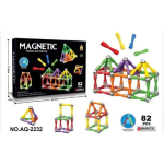 Μαγνητικά Εκπαιδευτικά Τουβλάκια Κατασκευών 82τμχ Magnetic Games & Learning