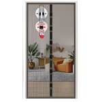 Μαγνητική Σίτα Πόρτας 130x150cm Hoomei HF-6662B Μαύρη
