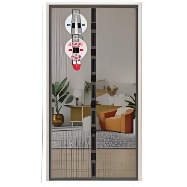 Μαγνητική Σίτα Πόρτας 130x150cm Hoomei HF-6662B Μαύρη