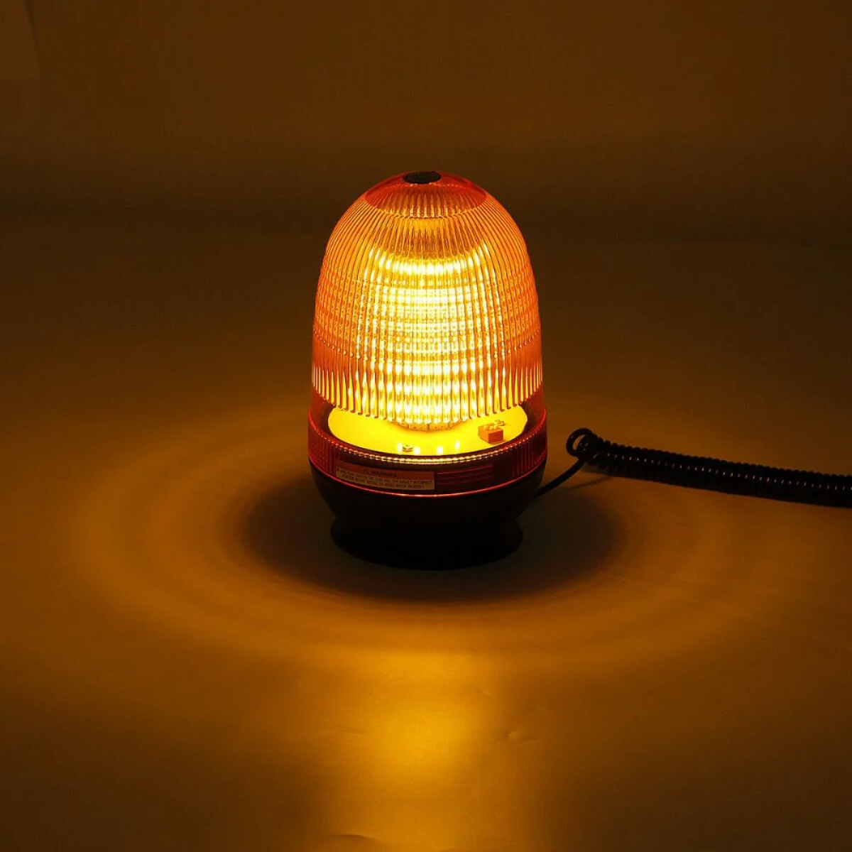 Μαγνητικός πορτοκαλί φάρος με 80 LED 12-24V 32W