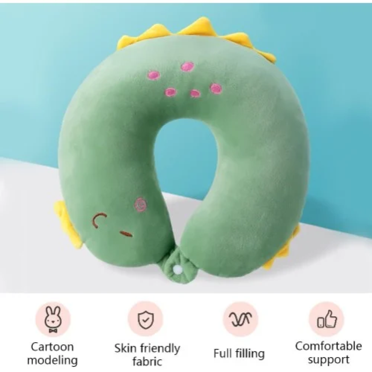 Μαξιλάρι Ταξιδιού Σε Σχήμα U 86249 Δεινοσαυράκι Πράσινο