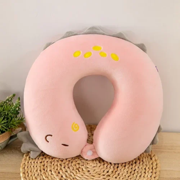 Μαξιλάρι Ταξιδιού Σε Σχήμα U 86249 Δεινοσαυράκι Ροζ