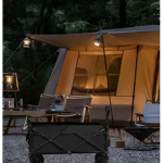 Μεταλλικό Αναδιπλούμενο Καρότσι - Τρόλεϊ Camping με Επεκτεινόμενη Λαβή και Αποσπώμενη Υφασμάτινη Τσάντα SDS-24704