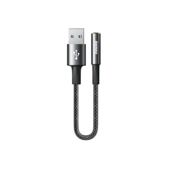 Μετατροπέας USB-A male σε 3.5mm female Remax C21 μαύρο
