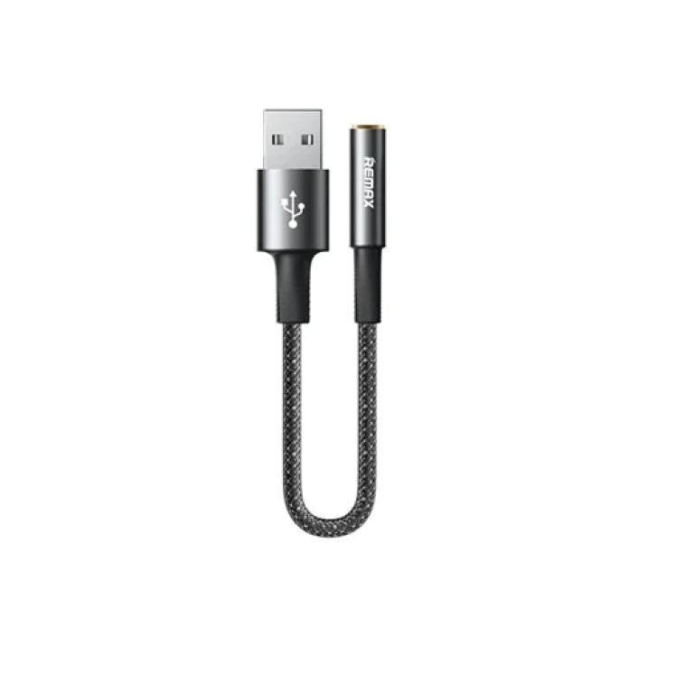 Μετατροπέας USB-A male σε 3.5mm female Remax C21 μαύρο