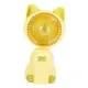 Mini Ανεμιστήρας USB σε Σχήμα Γάτας με LED Arrango AFS49063 Κίτρινο