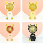 Mini Ανεμιστήρας USB σε Σχήμα Γάτας με LED Arrango AFS49063 Μαύρο