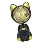 Mini Ανεμιστήρας USB σε Σχήμα Γάτας με LED Arrango AFS49063 Μαύρο