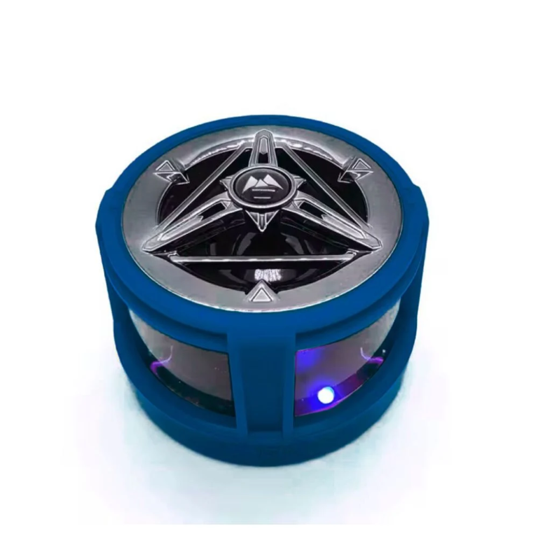 Mini Ασύρματο Bluetooth Μαγνητικό Ηχείο με Φωτισμό LED RGB – Μπλε