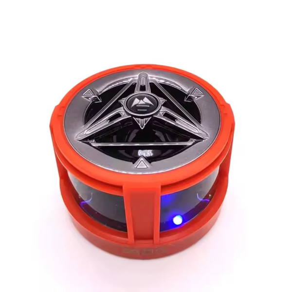 Mini Ασύρματο Bluetooth Μαγνητικό Ηχείο με Φωτισμό LED RGB – Κόκκινο