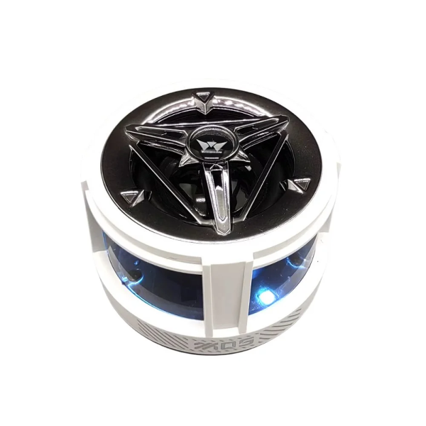 Mini Ασύρματο Bluetooth Μαγνητικό Ηχείο με Φωτισμό LED RGB – Λευκό