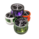 Mini Ασύρματο Bluetooth Μαγνητικό Ηχείο με Φωτισμό LED RGB – Λευκό