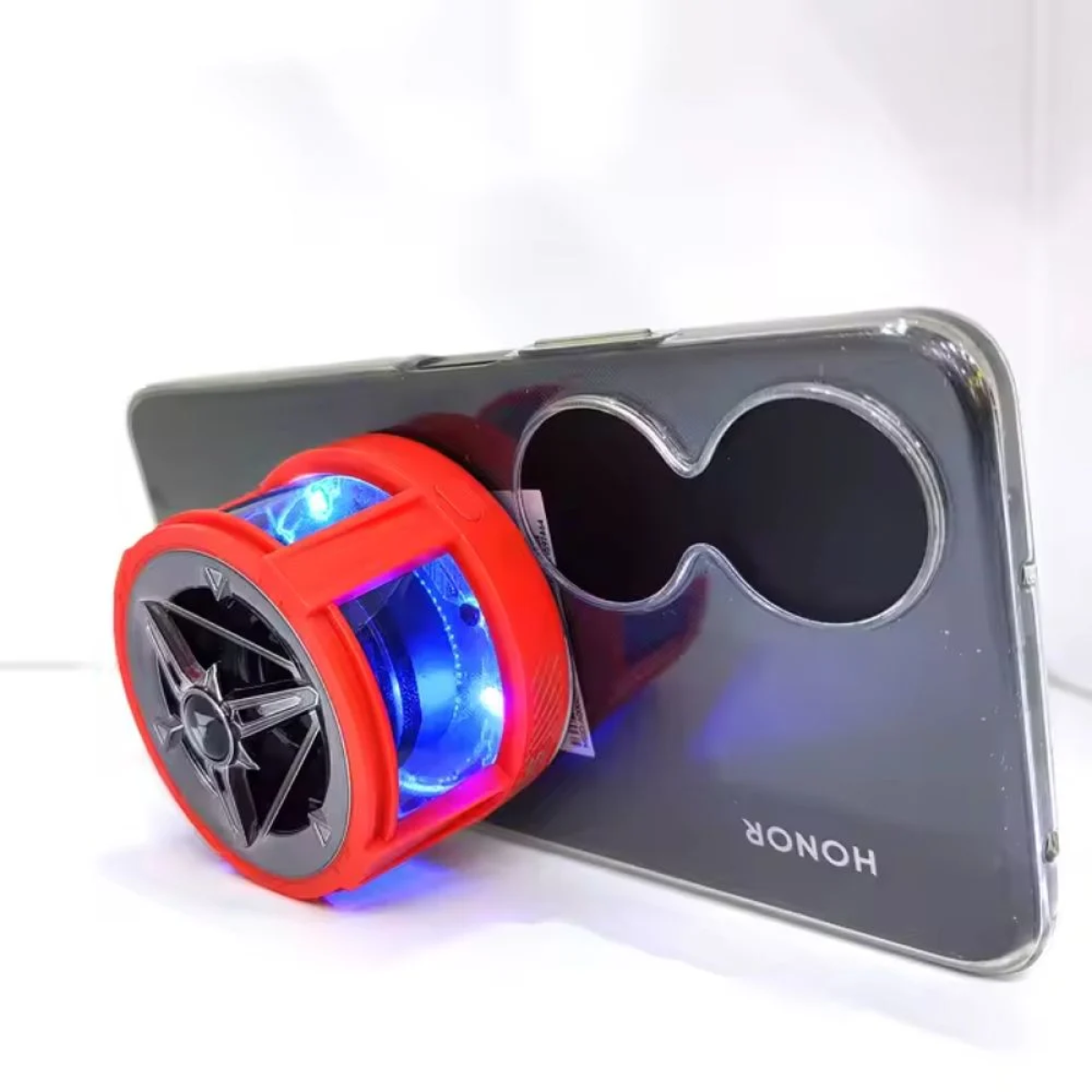 Mini Ασύρματο Bluetooth Μαγνητικό Ηχείο με Φωτισμό LED RGB – Λευκό