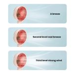 Μίνι επαναφορτιζόμενο ανεμιστηράκι χειρός SDS-27521 λευκό - Image 3
