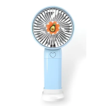 Mini Φορητός Ανεμιστήρας USB με Σχέδια Φρούτων XJD-186 Μπλε
