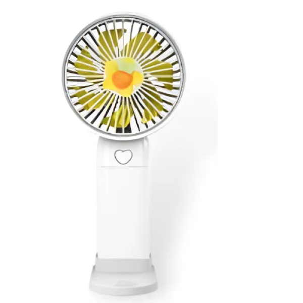 Mini Φορητός Ανεμιστήρας USB με Σχέδια Φρούτων XJD-186 Λευκό