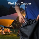 Mini Ηλεκτρική Εντομοπαγίδα USB - Ρακέτα για Εξολόθρευση Κουνουπιών Μαύρη