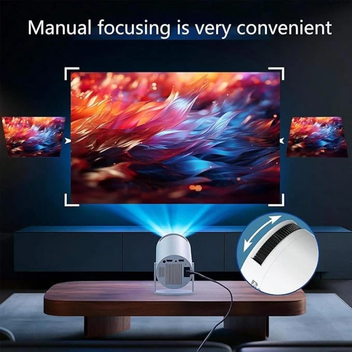 Μίνι Προβολέας 4K HD LED Android HY300 New