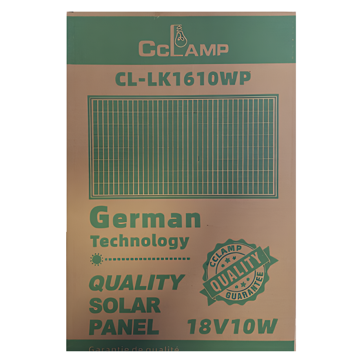Μονοκρυσταλλικό φωτοβολταϊκό πάνελ 10W 12V Cclamp CL-LK1610WP - Image 2